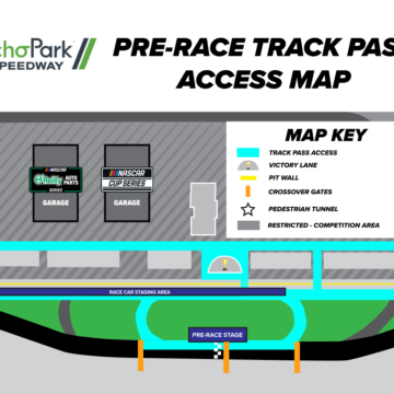 Pre Race Track Pass Access Map 