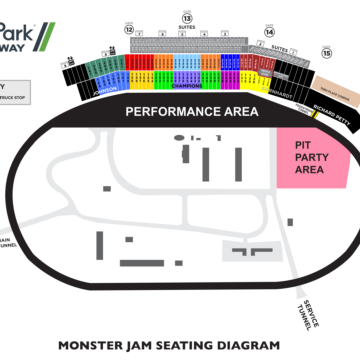 Monster Jam Seating Diagram 