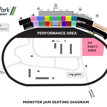 Monster Jam Seating Diagram 