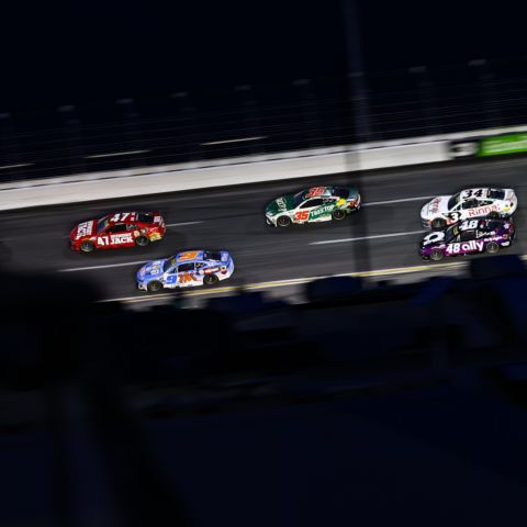 Night racing at EchoPark Speedway