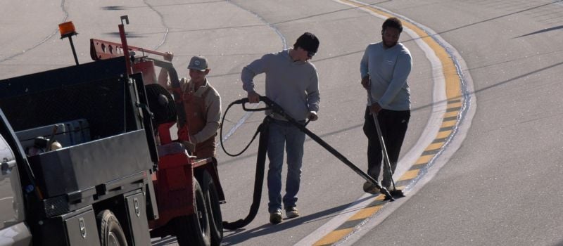 EchoPark Speedway Track Sealing