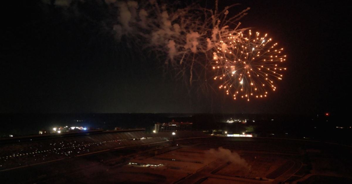 Massive fireworks show kicks off race month at EchoPark Speedway | News ...