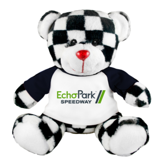 EchoPark Speedway Checkered Bear