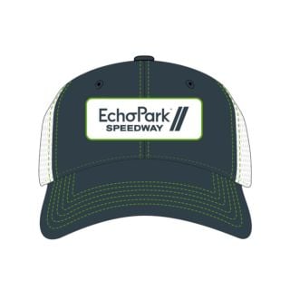 EchoPark Speedway Green and White Patch Hat